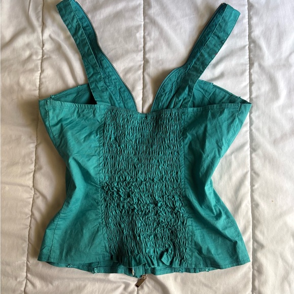 Embellished Teal Women's Top Y2K oh Yes brand - Picture 6 of 6